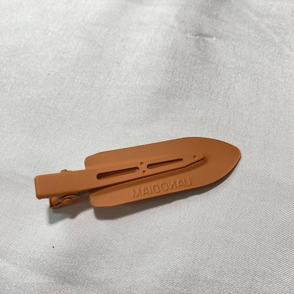 Orange Metal Hair Styling Bang Clips Set of 5 NEW - Picture 4 of 5